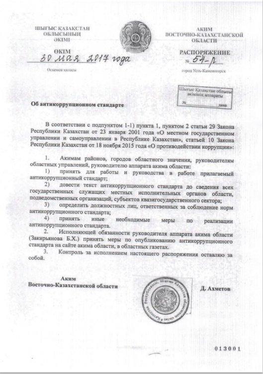 Сыбайлас жемқорлыққа қарсы стандарт