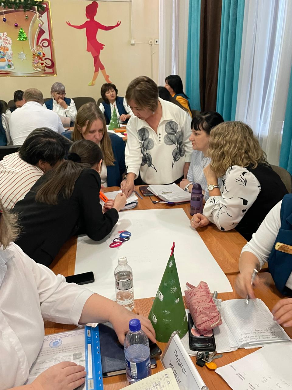 Педагогикалық кеңес және шеберлік сыныбы/ Педагогический совет и мастер-класс